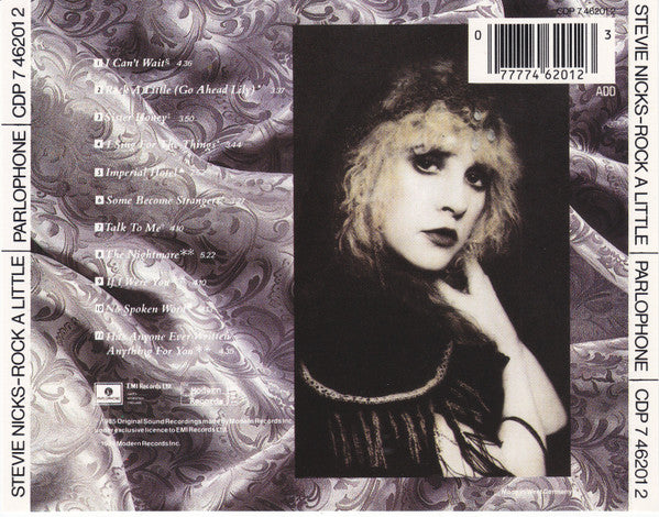 Stevie Nicks - Rock A Little (1985 CD) VG+