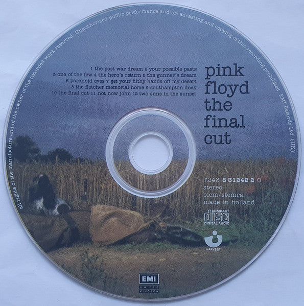 Pink Floyd - The Final Cut (1994 CD) VG+