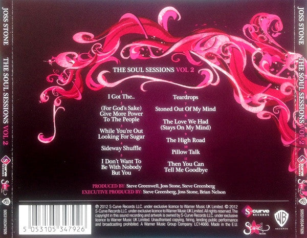 Joss Stone - The Soul Sessions Vol.2 (2012 CD) Mint