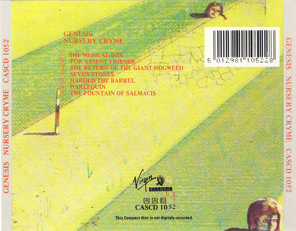 Genesis - Nursery Cryme (1985 UK CD) NM