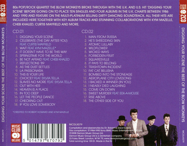 Blow Monkeys - Digging Your Scene ~ The Best of (2008 DCD) Mint