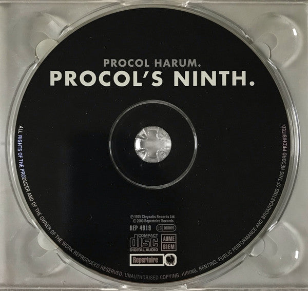 Procol Harum - Procol's Ninth (2000 CD) NM