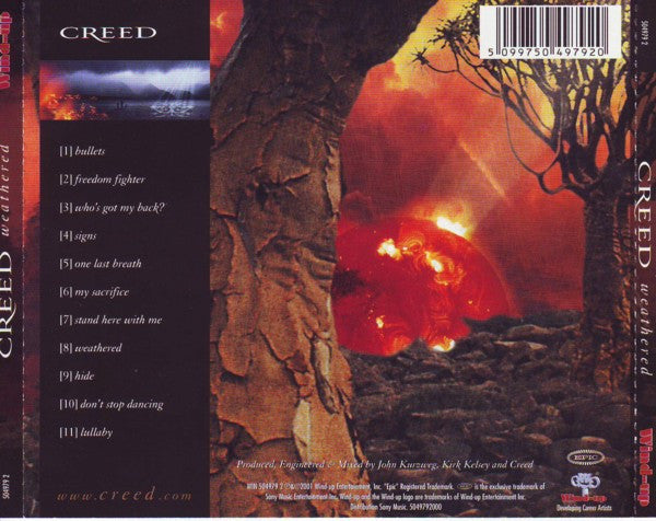 Creed - Weathered (2001 CD) VG+