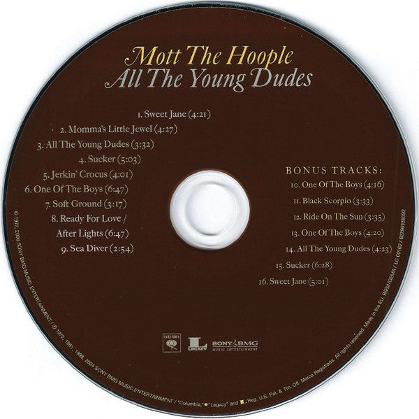 Mott the Hoople - All the Young Dudes (2006 Expanded Edition CD) NM