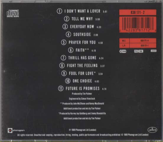 Texas - Southside (1989 CD) VG+