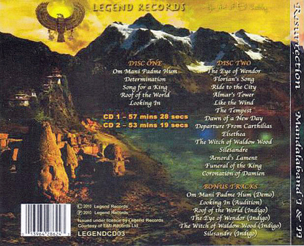 Mandalaband I & II - Resurrection ~ Remixed & Remastered (2010 DCD) VG+