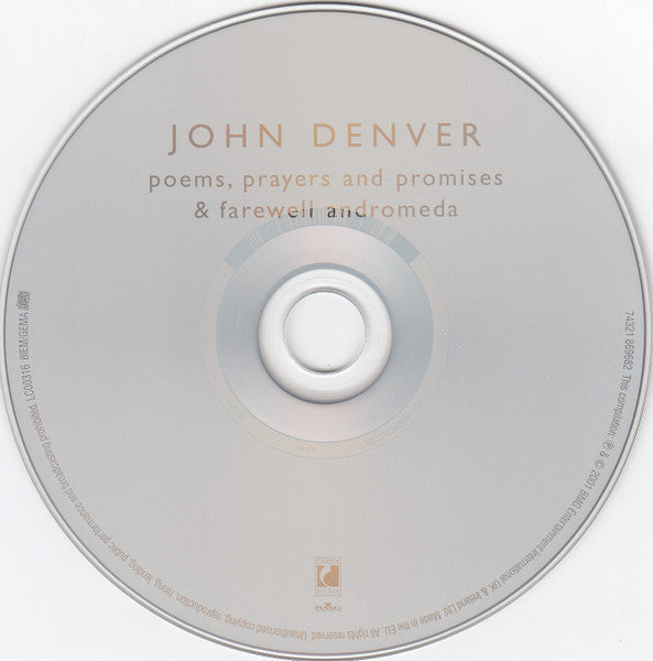 John Denver - Poems, Prayers and Promises / Farewell Andromeda (2001 CD) Mint