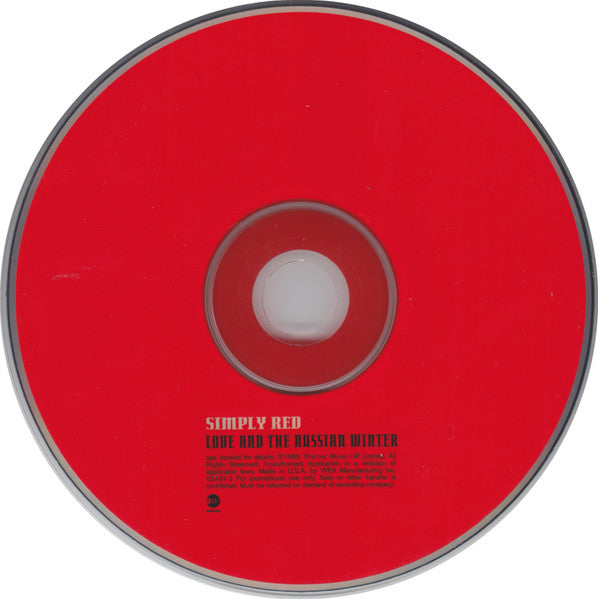 Simply Red - Love and the Russian Winter (US Promo CD) G