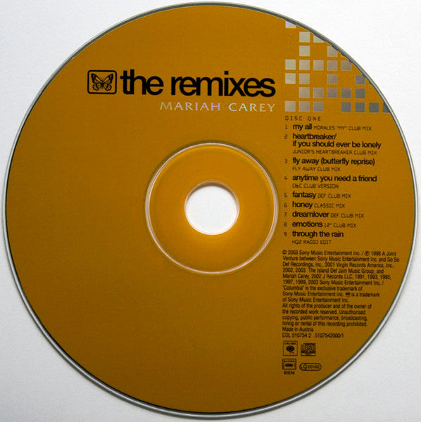 Mariah Carey - The Remixes (2003 DCD) NM