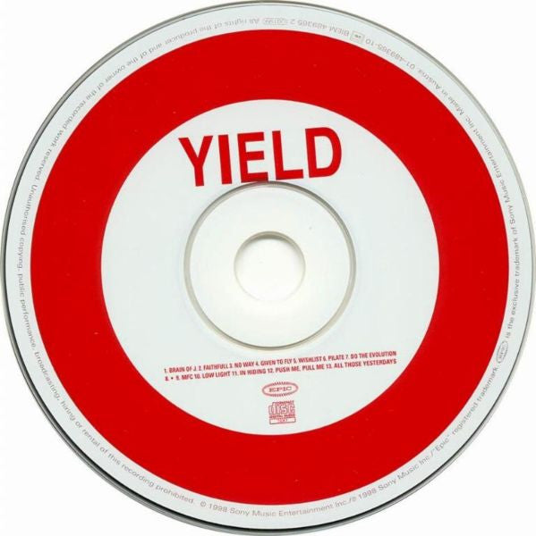 Pearl Jam - Yield (1998 Die-Cut Case CD) Mint