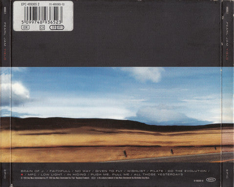 Pearl Jam - Yield (1998 Die-Cut Case CD) Mint