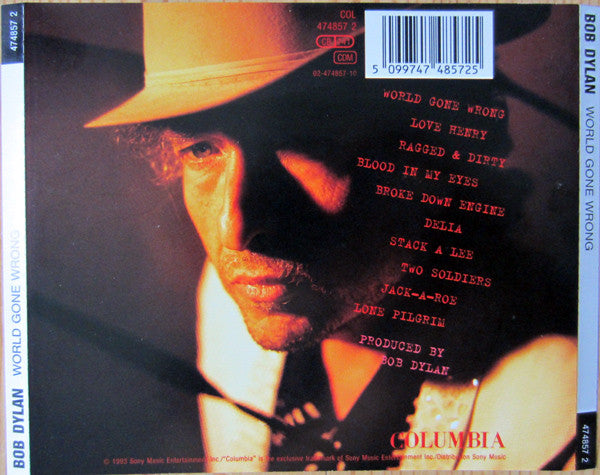 Bob Dylan - World Gone Wrong (1993 CD) Sealed