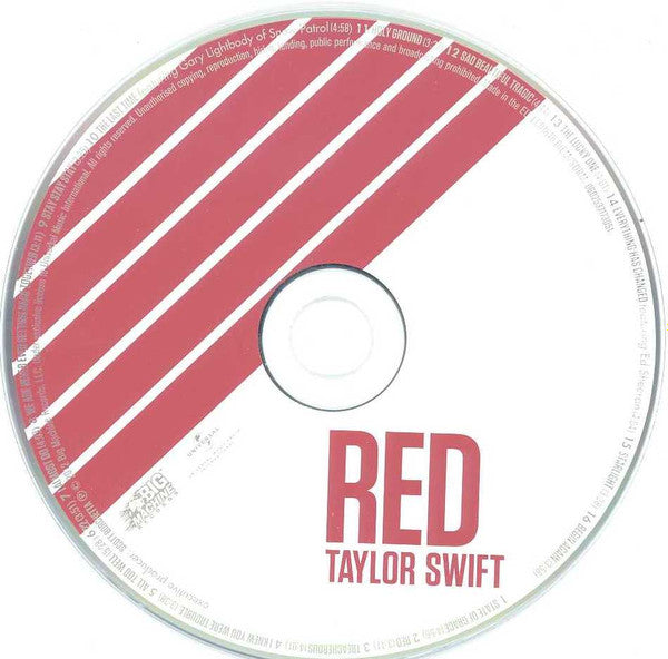 Taylor Swift - Red (2012 Deluxe Edition DCD) Mint