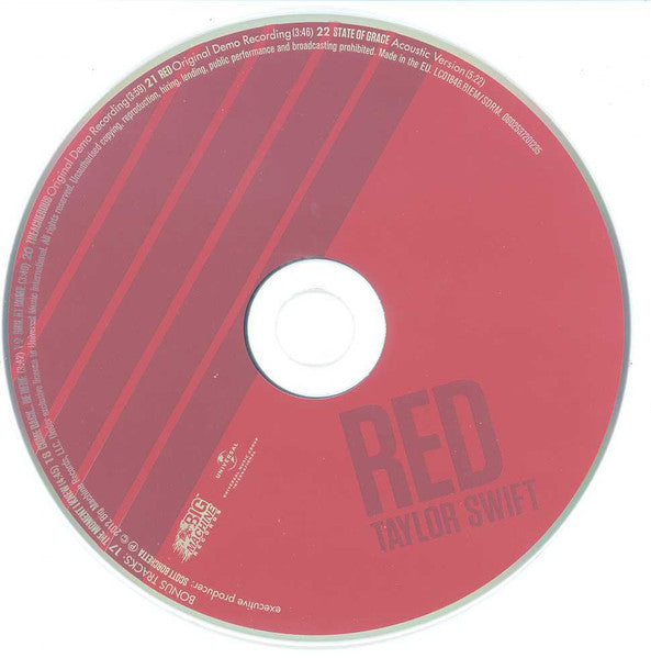 Taylor Swift - Red (2012 Deluxe Edition DCD) Mint