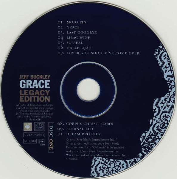 Jeff Buckley - Grace (2004 Legacy Edition 2 x CD + DVD) NM