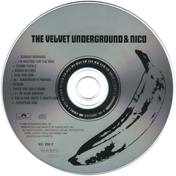 Velvet Underground & Nico - Self Titled [Andy Warhol] (1996 CD) NM