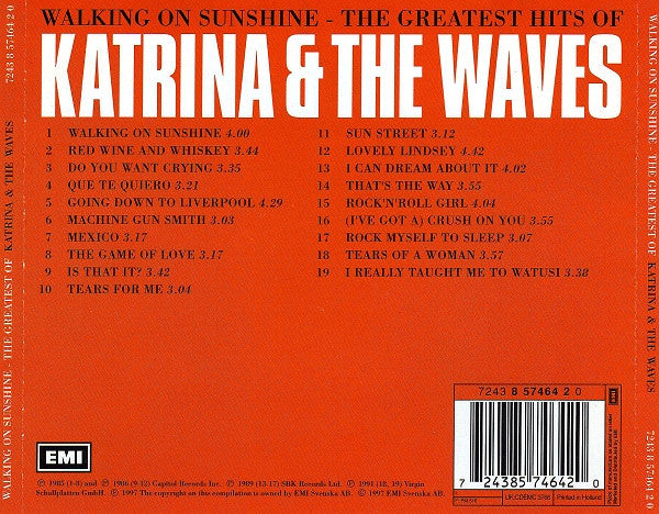 Katrina & the Waves - The Greatest Hits of (1997 CD) NM