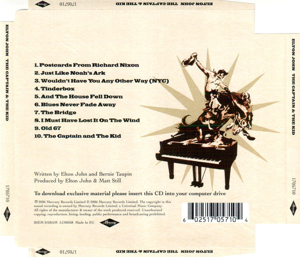 Elton John - The Captain & the Kid (2006 CD) NM