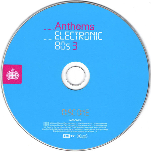 Various - MOS Electronic 80s 3 Anthems (2012 TCD) Sealed