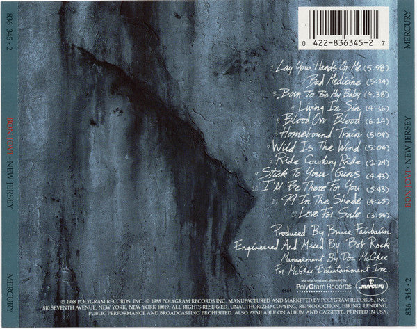 Bon Jovi - New Jersey (1988 US CD) NM