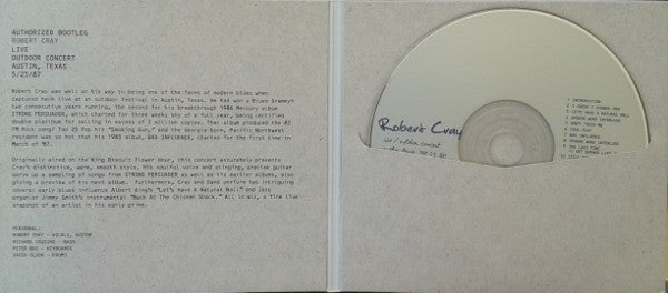 Robert Cray - Authorized Bootleg ~ Live Austin Texas (2010 US CD) VG+
