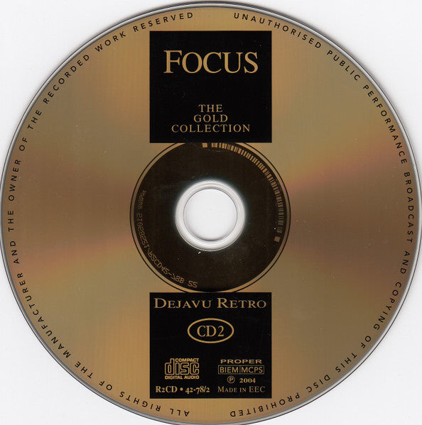 Focus - The Gold Collection (2004 German Gold DCD Set) NM – Music