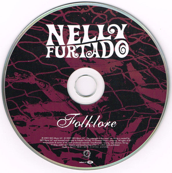 Nelly Furtado - Folklore (2003 UK Special Edition CD) Mint