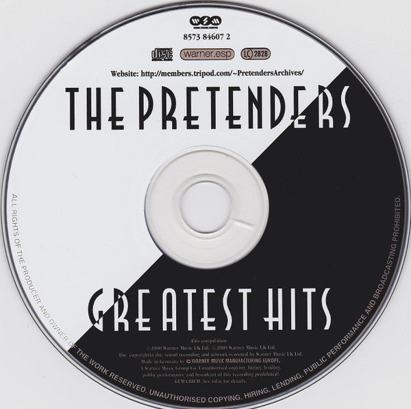 Pretenders - Greatest Hits (2000 CD) Mint