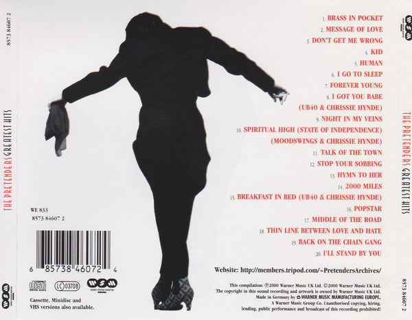 Pretenders - Greatest Hits (2000 CD) Mint