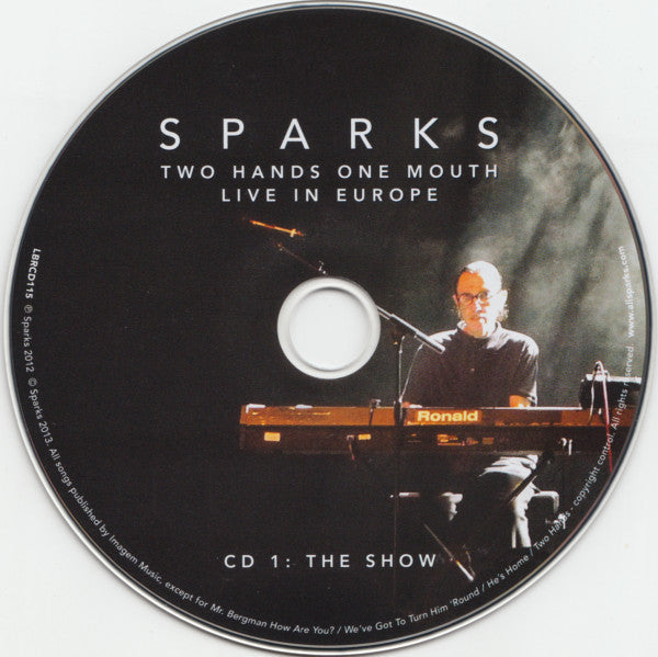 Sparks - Two Hands One Mouth [Live in Europe] (Rare 3013 DCD) NM