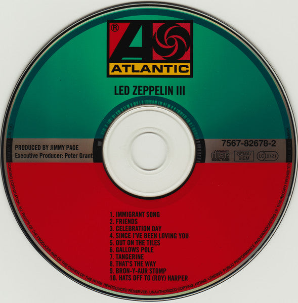 Led Zeppelin 3 (CD) (Remaster) 