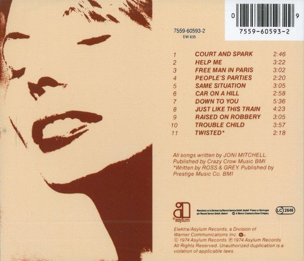 Joni Mitchell - Court and Spark (CD Album) VG+