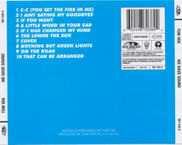 Tom Vek - We Have Sound (2005 CD) Mint