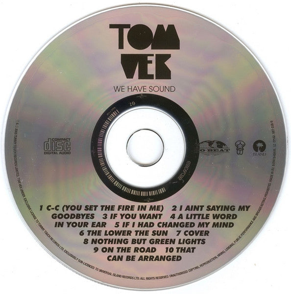 Tom Vek - We Have Sound (2005 CD) Mint