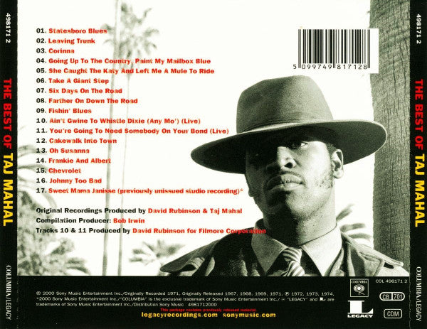 Taj Mahal - The Best of (2000 CD) NM