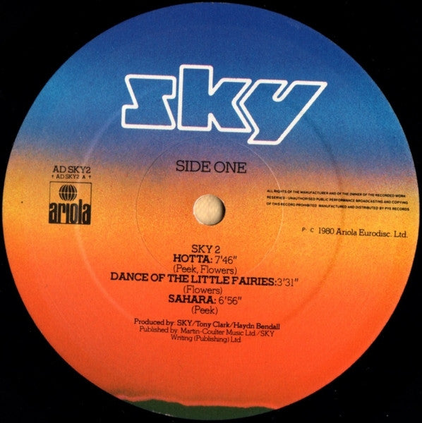 Sky - Sky 2 (Cheap Vinyl Double LP) VG+/EX
