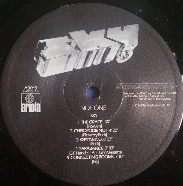 Sky - Sky 3 (Cheap Vinyl LP) VG/EX