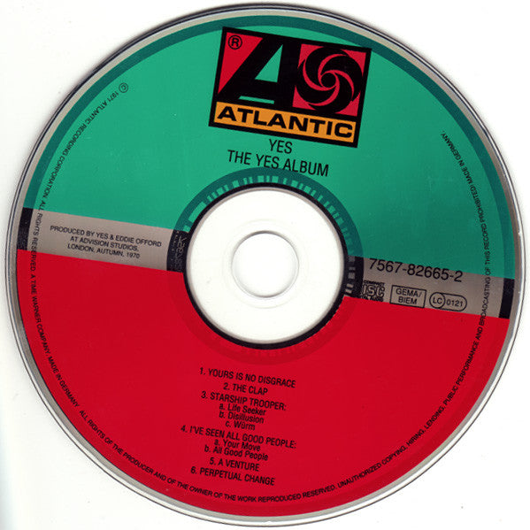Yes - The Yes Album (1994 CD) VG+