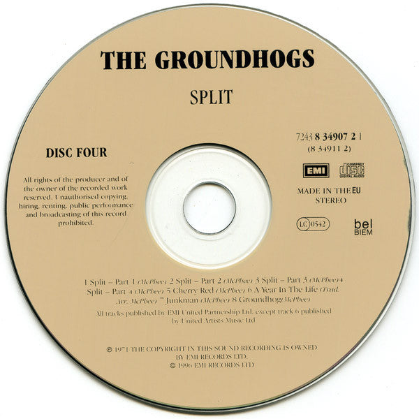 Groundhogs - Four Groundhogs Originals (1996 4xCD Box Set) Mint