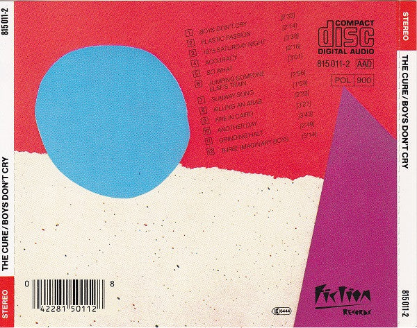 Cure - Boys Don't Cry (Rare 1986 CD) NM