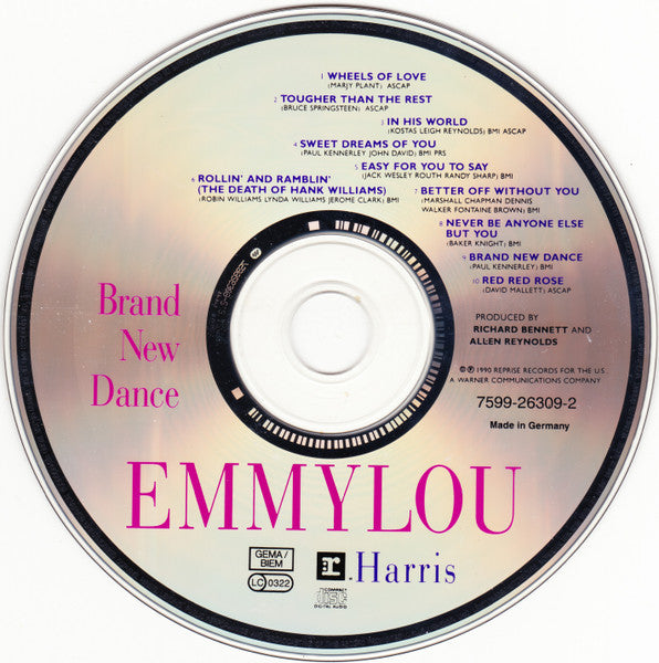Emmylou Harris - Brand New Dance (1990 CD) VG+