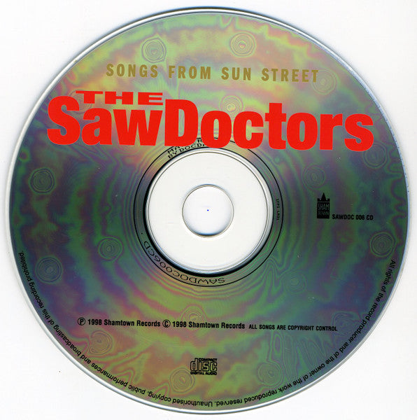 Saw Doctors - Songs From Sun Street (1998 CD) NM