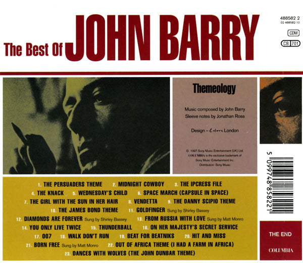 John Barry - The Best Of ~ Themeology (1997 CD) NM