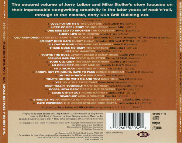 Various - The Leiber & Stoller Story 1956-1962 (2006 Ace CD) NM