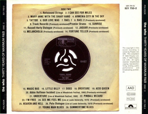 Who - Thirty Years of Maximum R&B (1994 4 x CD Box Set) NM