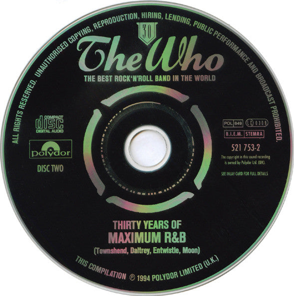 Who - Thirty Years of Maximum R&B (1994 4 x CD Box Set) NM