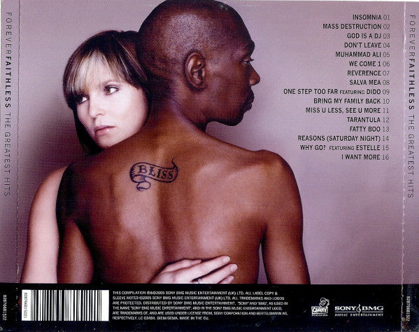 Faithless - The Greatest Hits (2005 CD) Sealed