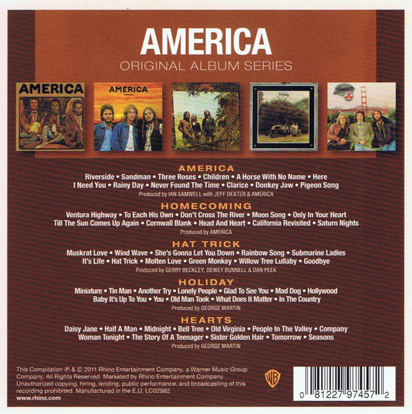 America - Original Album Series (5 x CD Box Set 2011) NM
