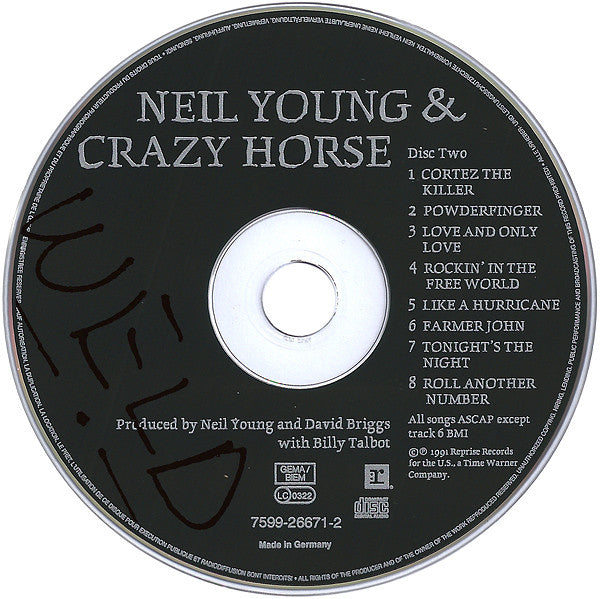 Neil Young & Crazy Horse - Weld (1991 DCD) VG+