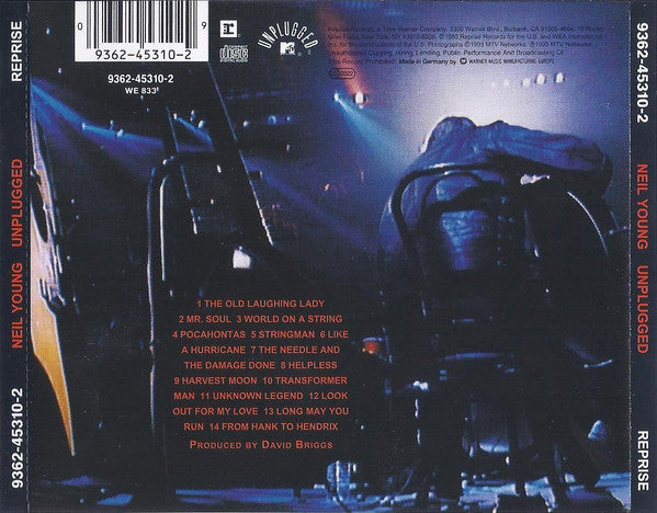 Neil Young - Unplugged [MTV] (1993 CD) VG+